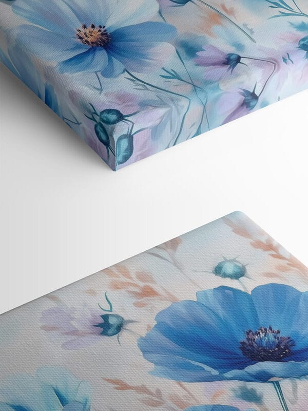 Groep blauwe bloemen Groep blauwe bloemen