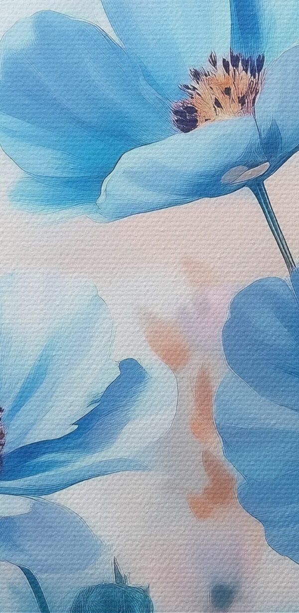 Groep blauwe bloemen Groep blauwe bloemen