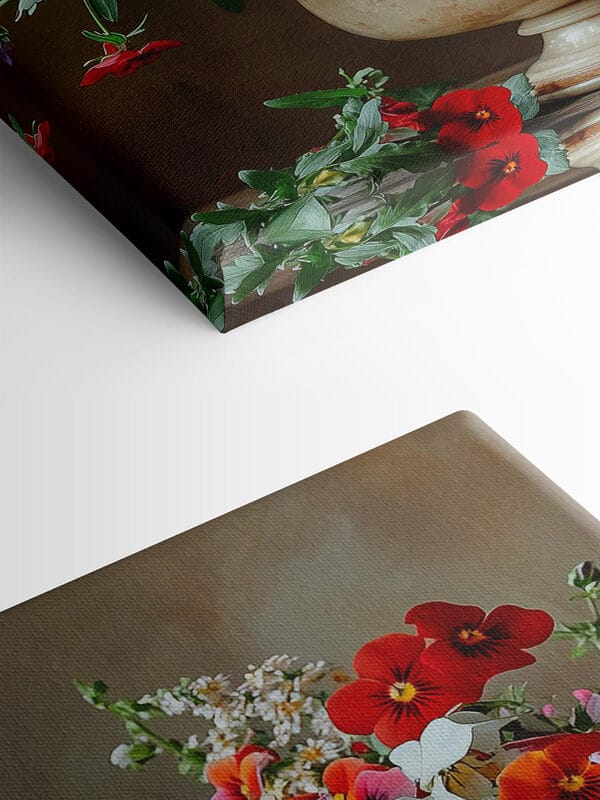 Vaas met kleurrijke bloemen Vaas met kleurrijke bloemen