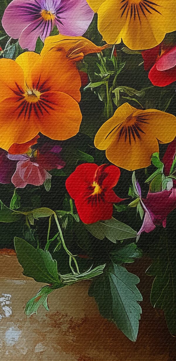 Vaas met kleurrijke bloemen Vaas met kleurrijke bloemen