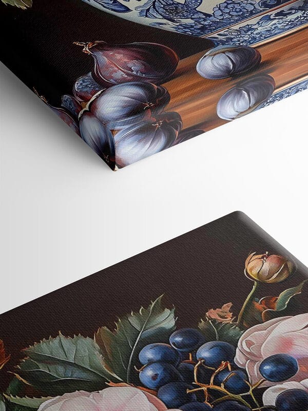 Schilderij van bloemen in een vaas Schilderij van bloemen in een vaas