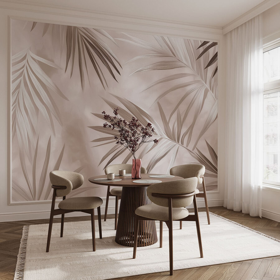 De elegante palmbladeren van de natuur&#8217 in harmonie