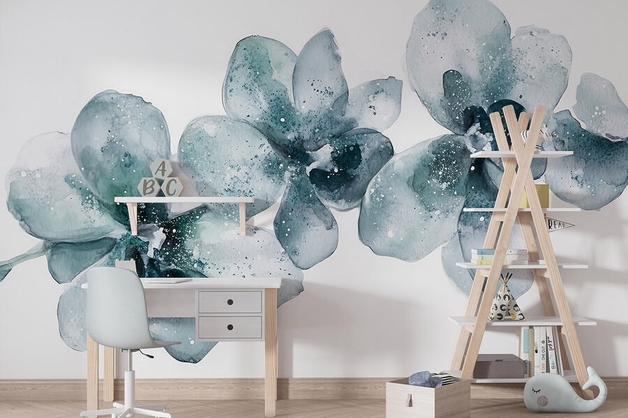 Groep bloemen op witte achtergrond