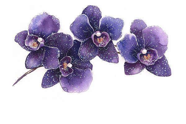 Groep paarse bloemen Groep paarse bloemen