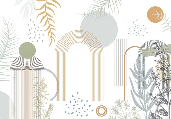 Grafisch ontwerp van planten en bladeren Grafisch ontwerp van planten en bladeren