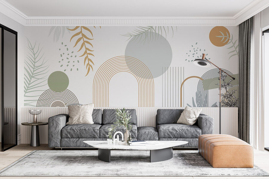 Grafisch ontwerp van planten en bladeren