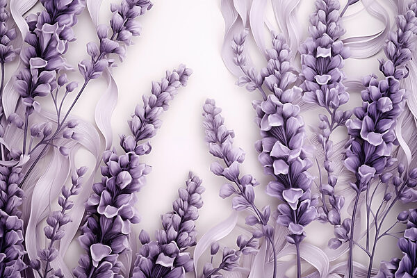 Groep paarse bloemen Groep paarse bloemen