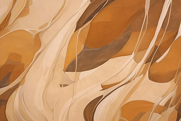 Abstracte rondingen in warme tinten Abstracte rondingen in warme tinten