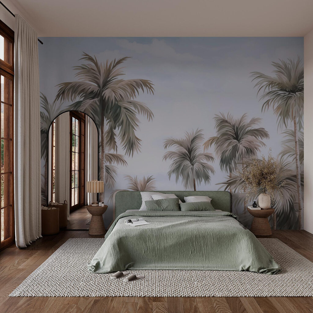 Group of palm trees