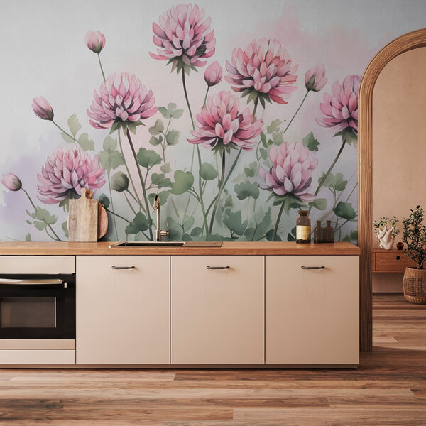 Groep roze bloemen Groep roze bloemen