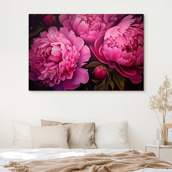 Schilderij van roze bloemen s43004pib402m 600x600 - Schilderij van roze bloemen