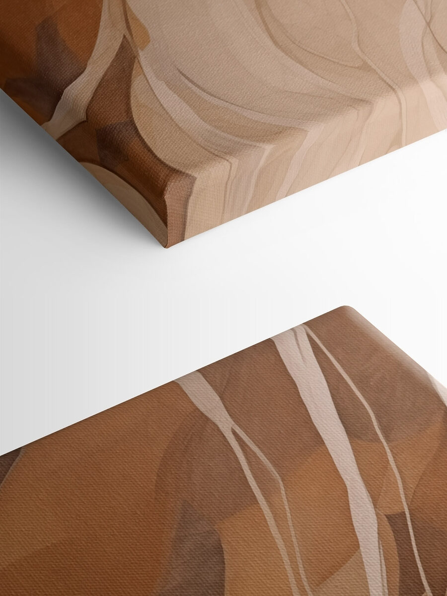 Abstracte rondingen in warme tinten