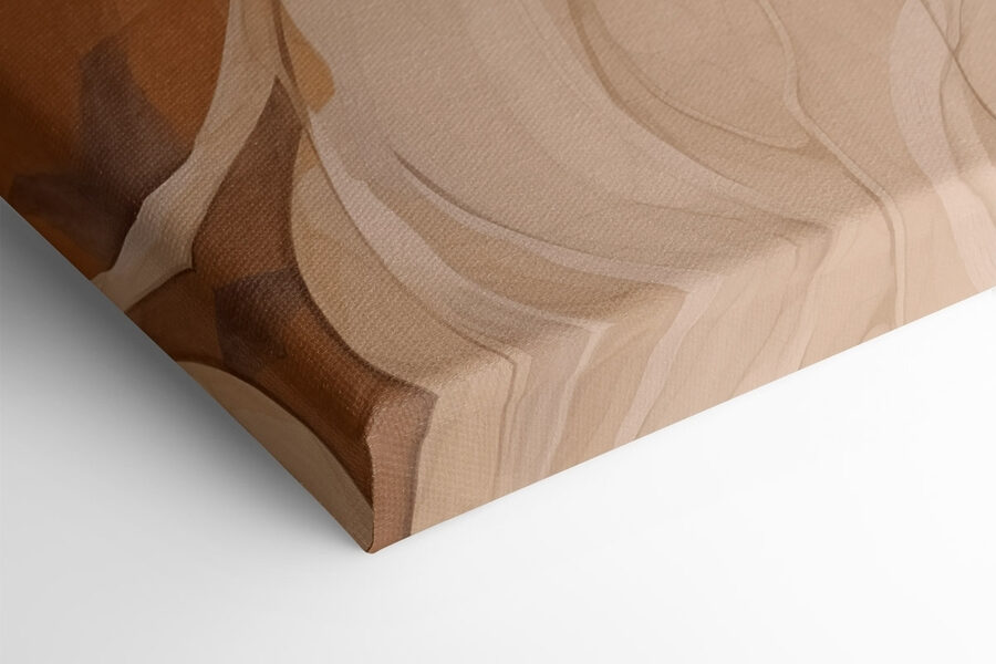 Abstracte rondingen in warme tinten