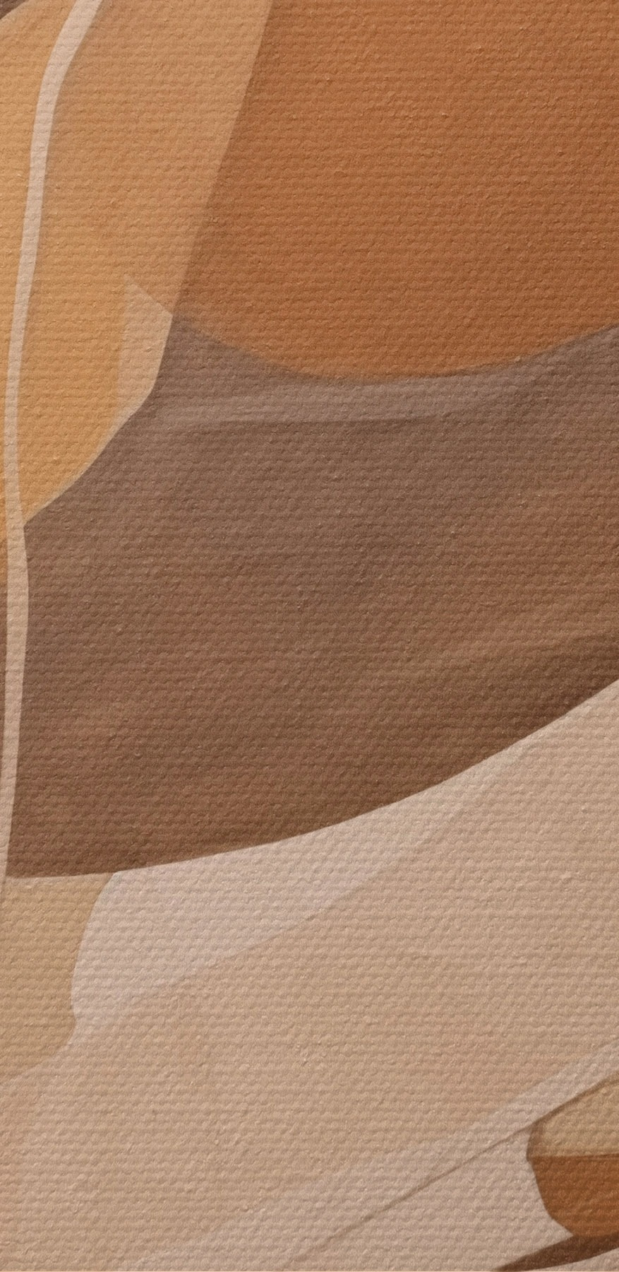 Abstracte rondingen in warme tinten
