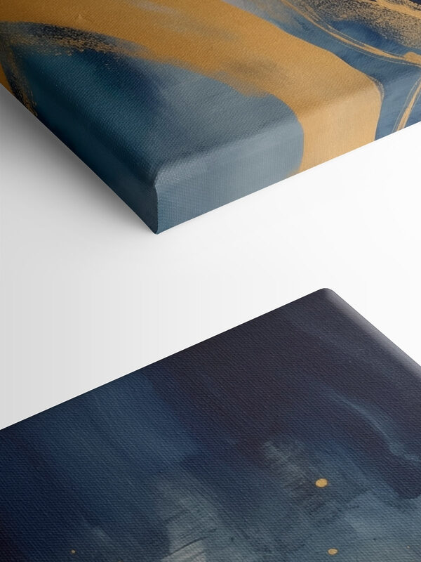 Blauw en geel schilderij Blauw en geel schilderij