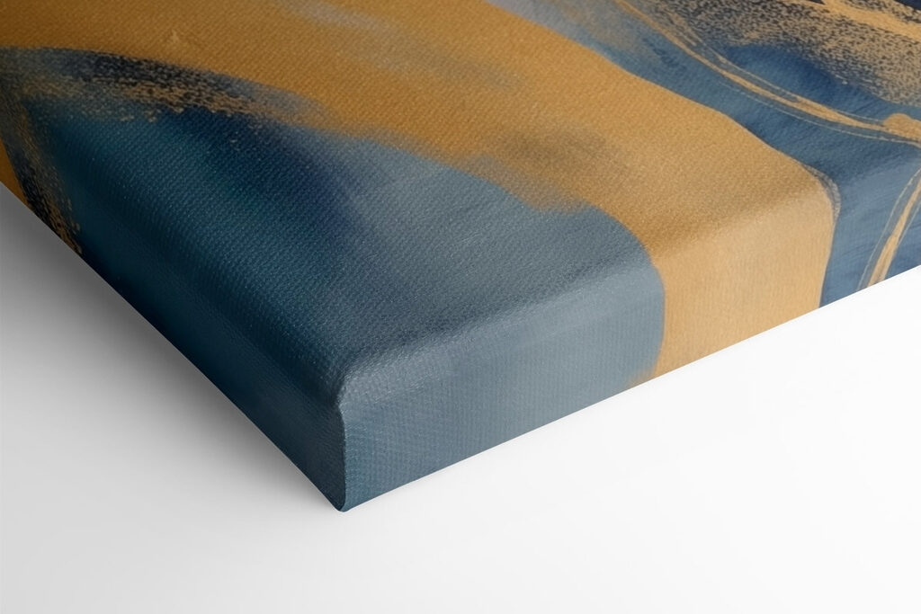 Blue and yellow painting