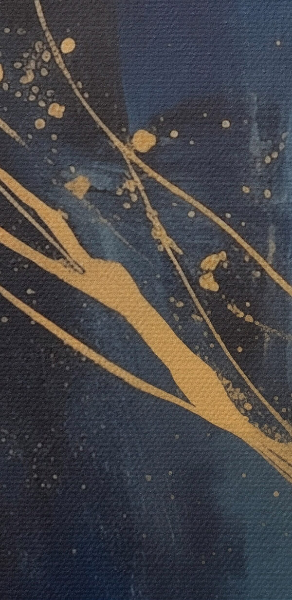 Blauw en geel schilderij Blauw en geel schilderij