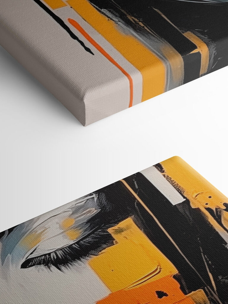 Painting of a woman's face