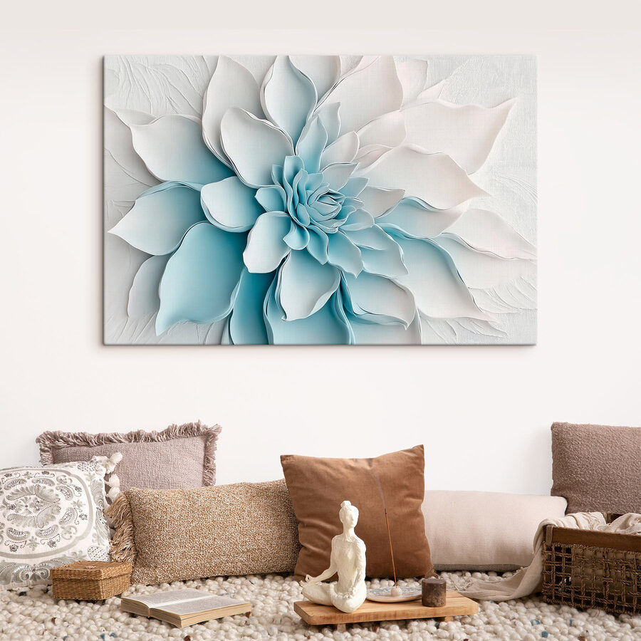 Witte bloem van papier