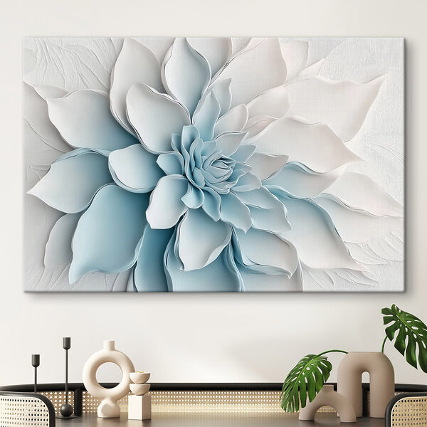 Witte bloem van papier Witte bloem van papier