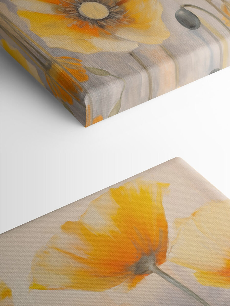 Schilderij van gele bloemen