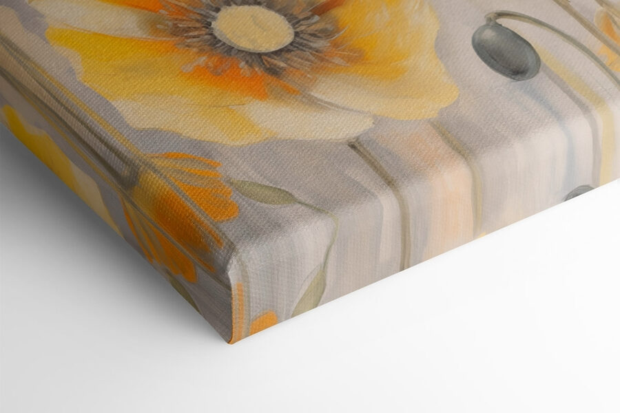 Schilderij van gele bloemen