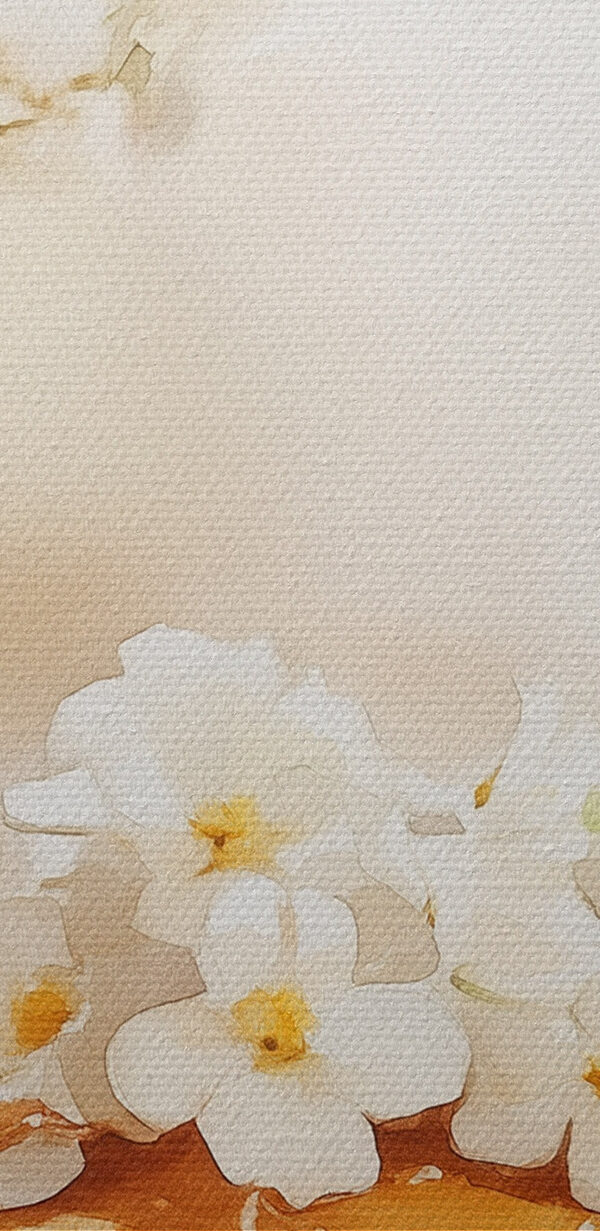 Stapel pannenkoeken met bloemen erop Stapel pannenkoeken met bloemen erop