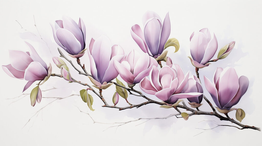 Tak met paarse bloemen Tak met paarse bloemen