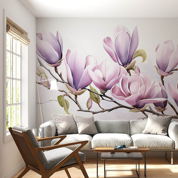 Tak met paarse bloemen Tak met paarse bloemen