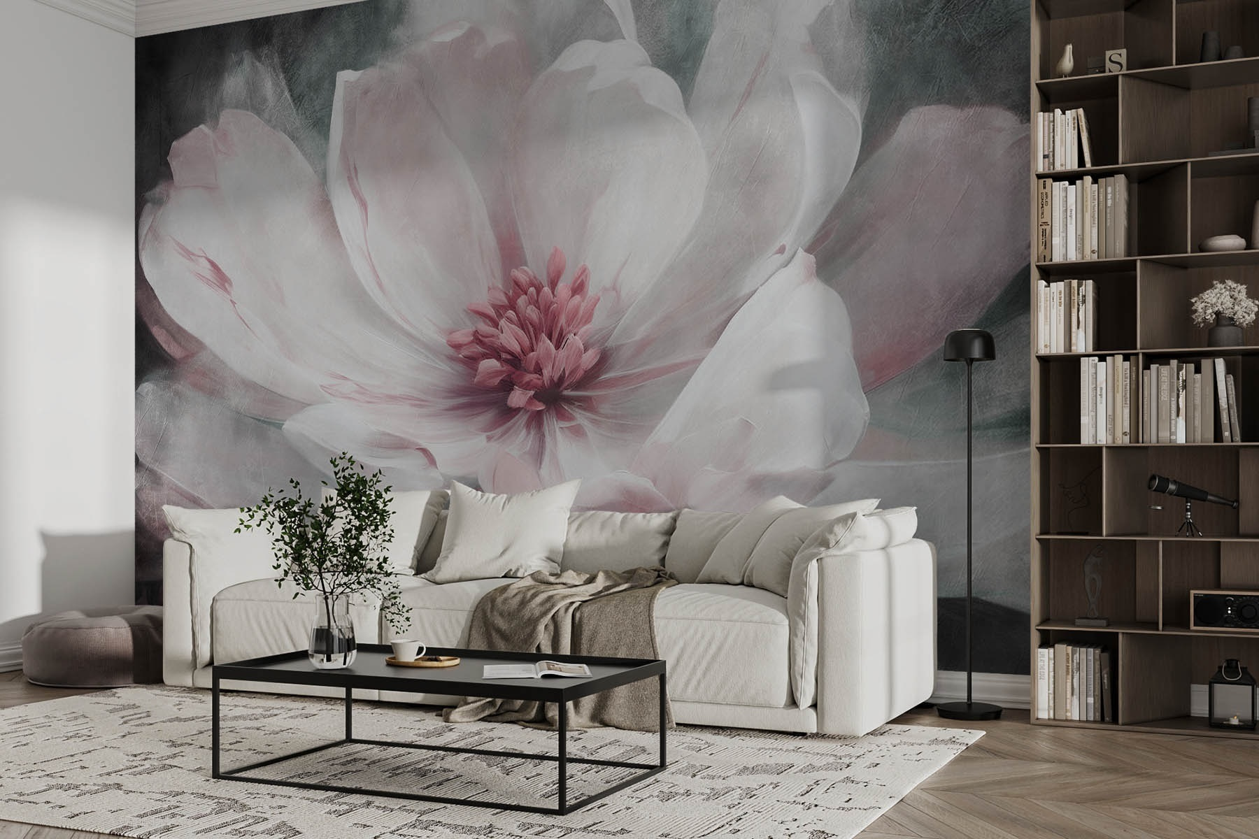 Delicate petals in soft hues