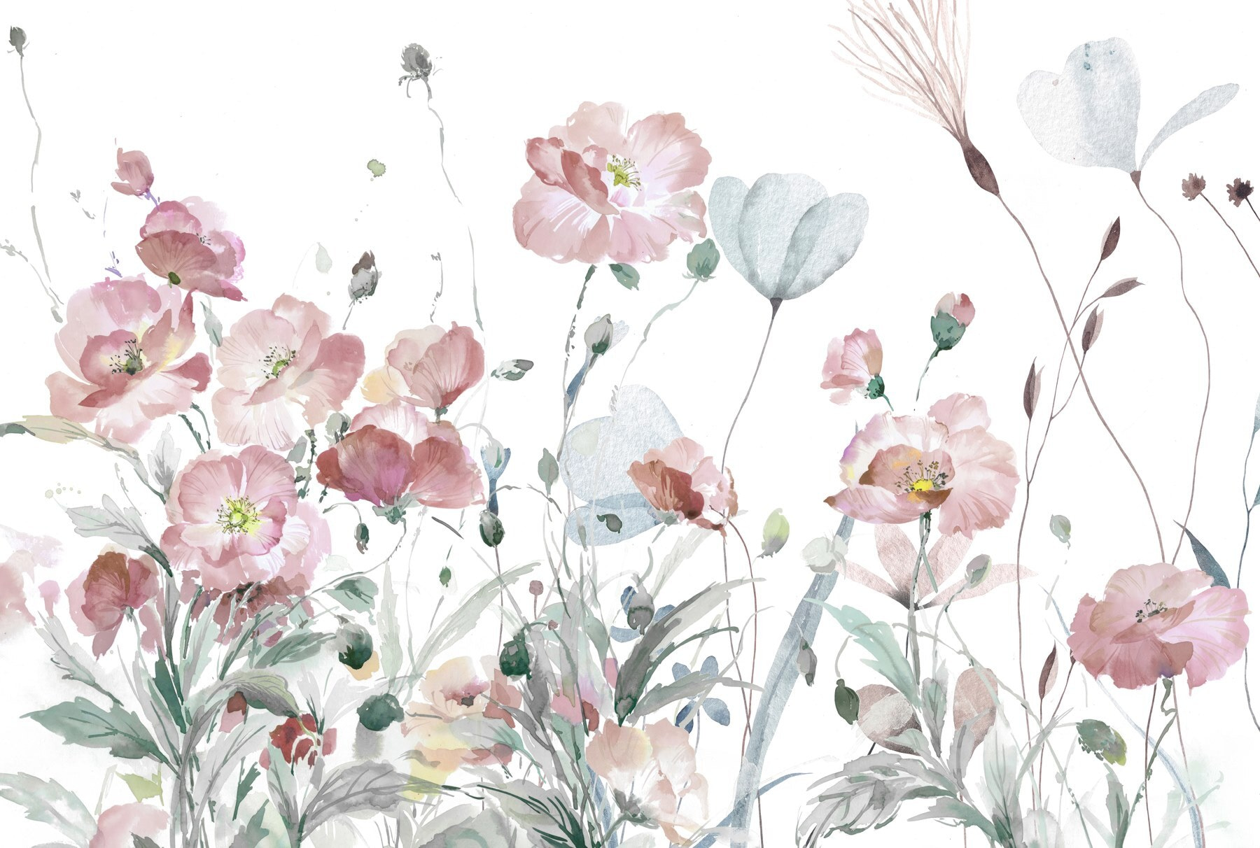 Painting of pink flowers Painting of pink flowers