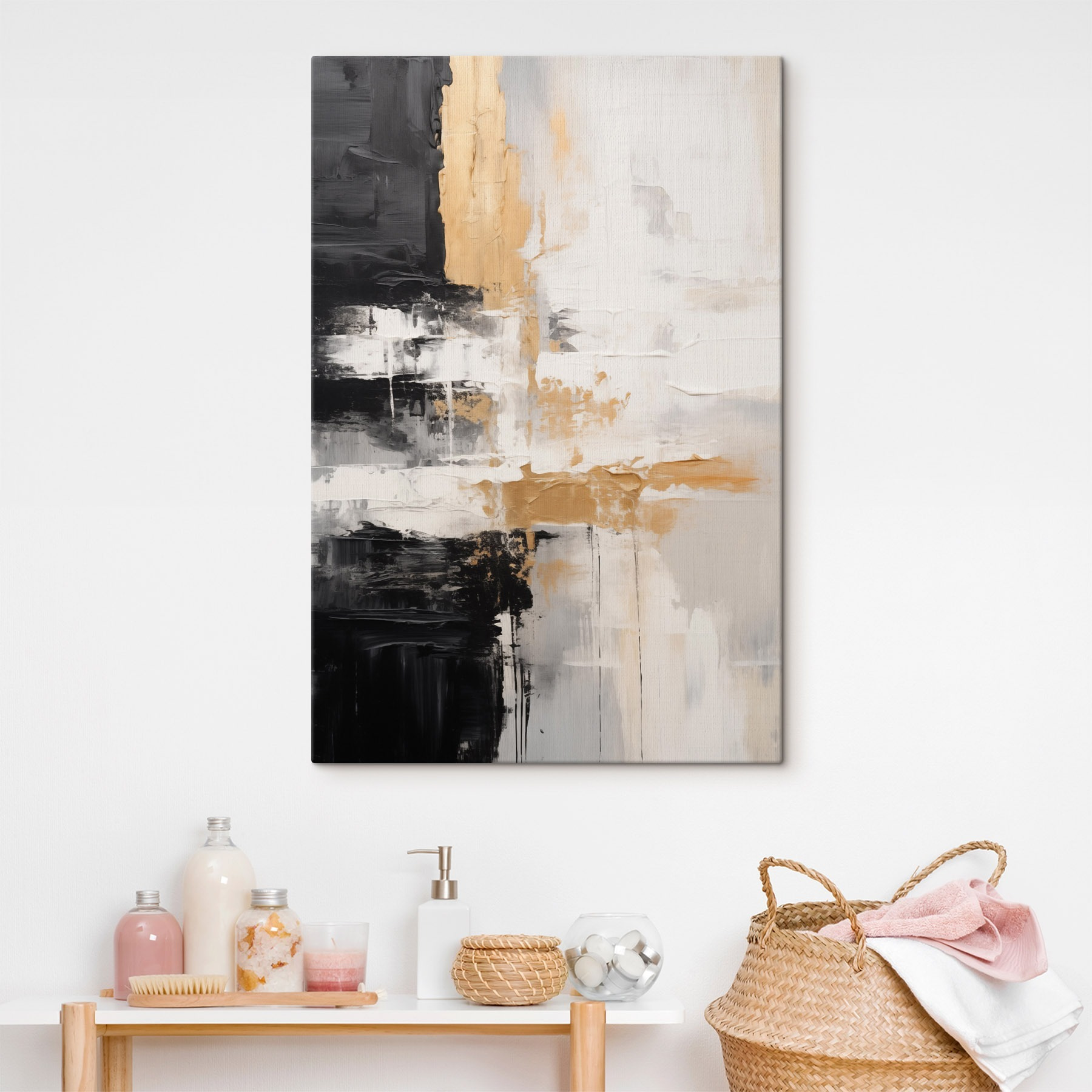 Black and white painting Black and white painting