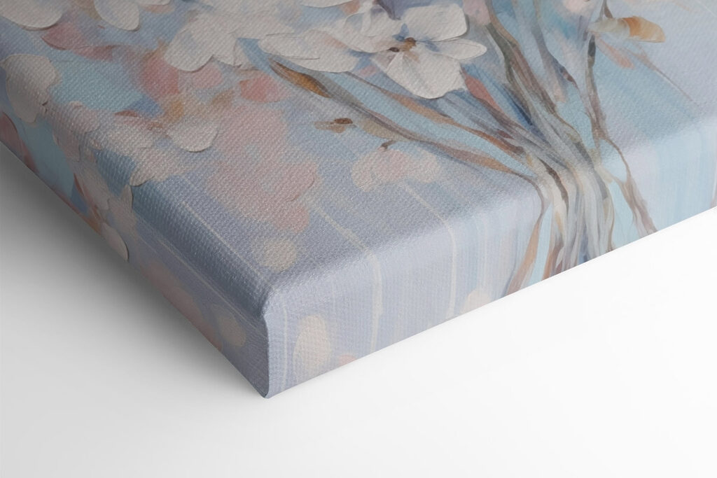 Painting of white flowers Painting of white flowers