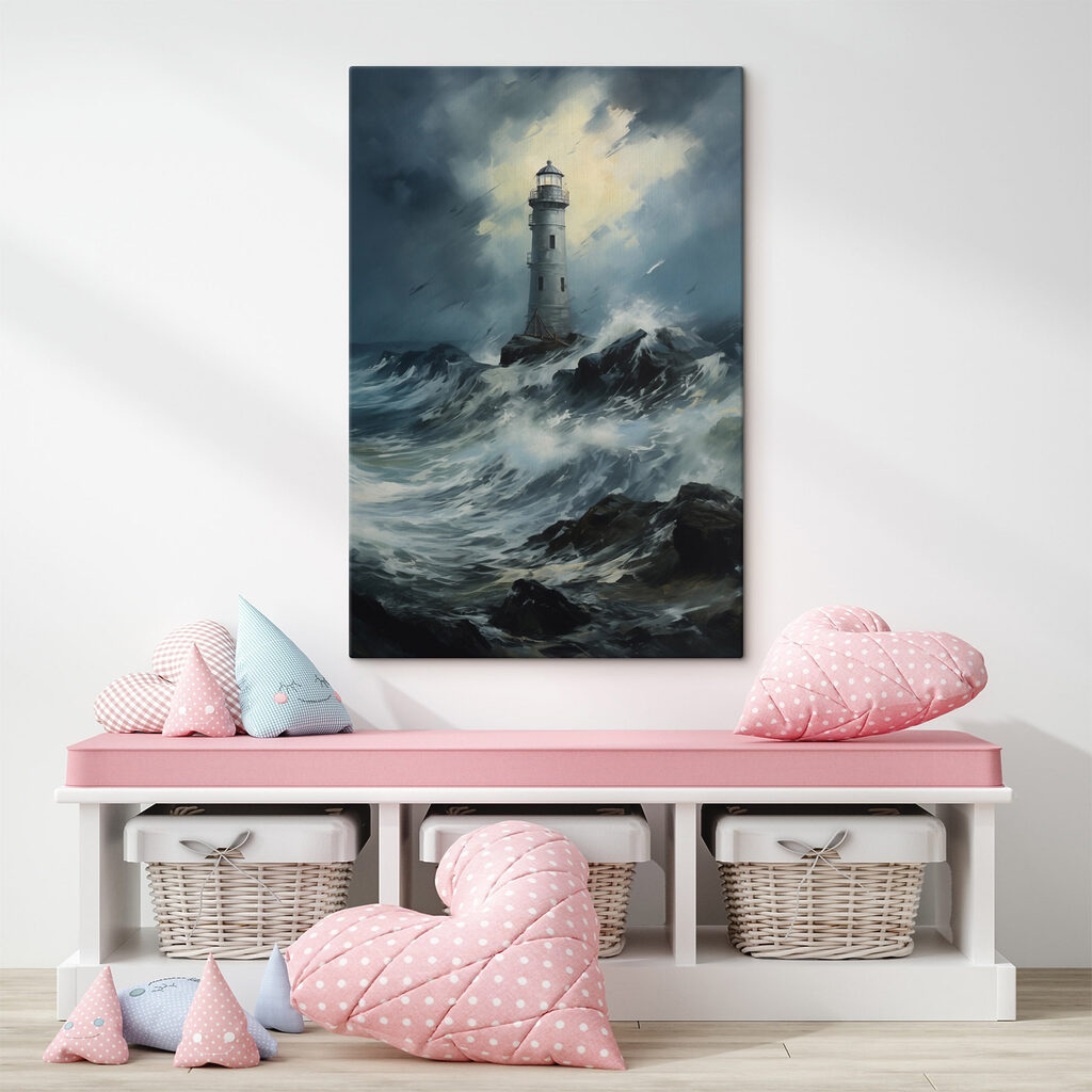 Lighthouse in the ocean