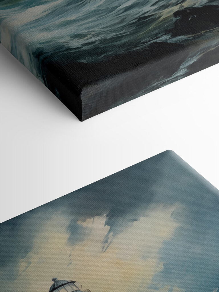 Lighthouse in the ocean