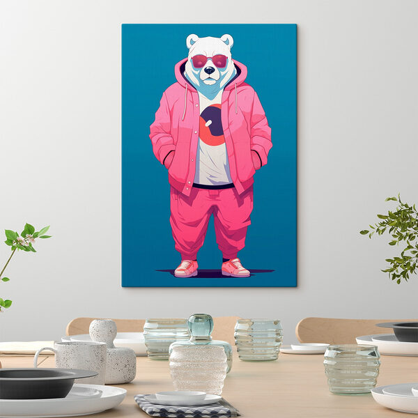Persoon die een roze hoodie en een roze jas draagt Persoon die een roze hoodie en een roze jas draagt