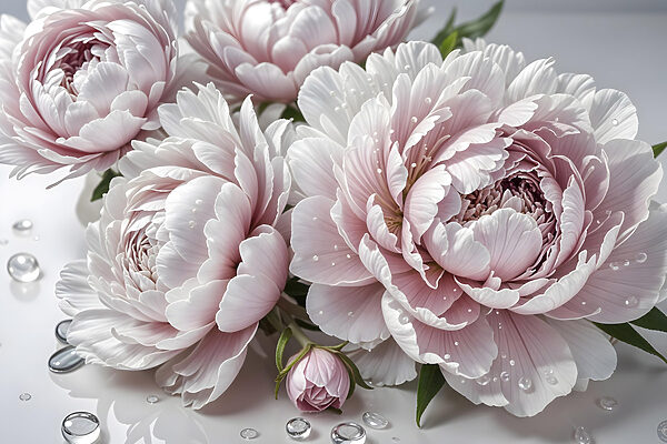Groep roze bloemen Groep roze bloemen