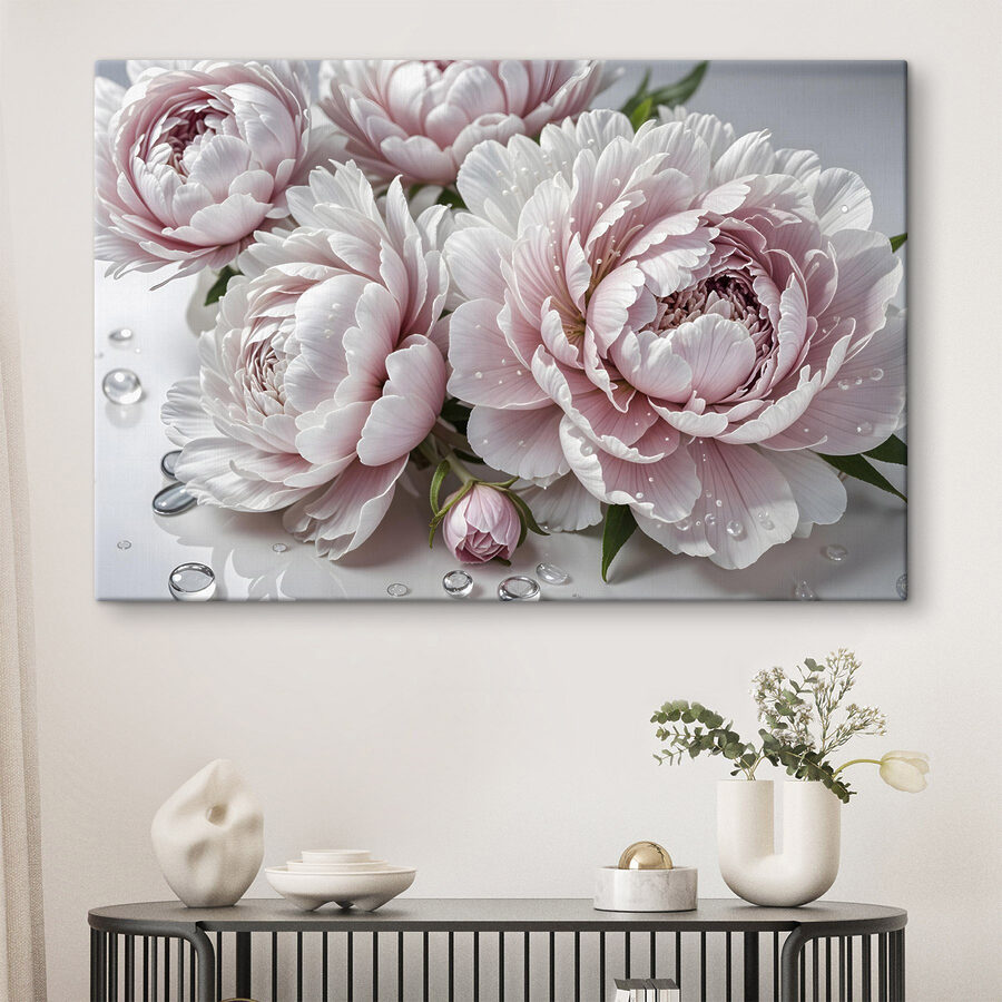Groep roze bloemen