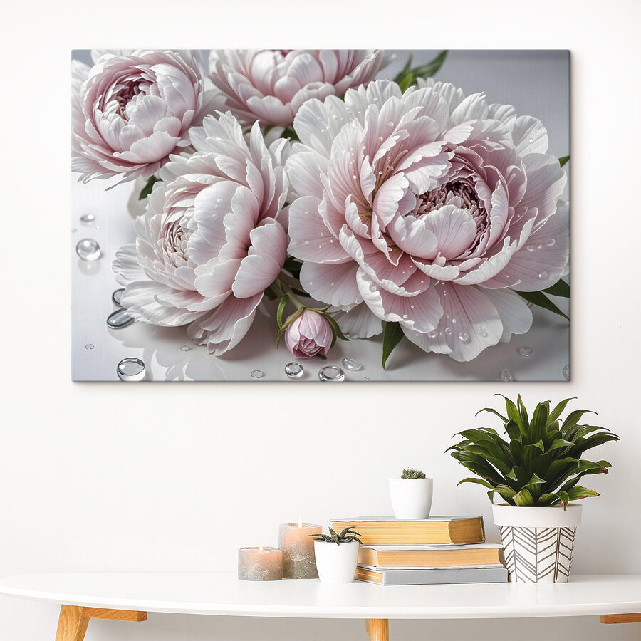 Groep roze bloemen
