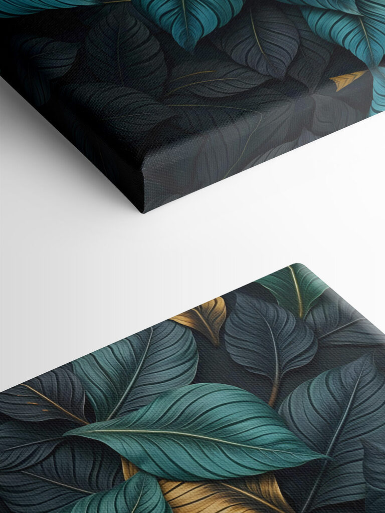 Vibrant leaves in harmonious colors