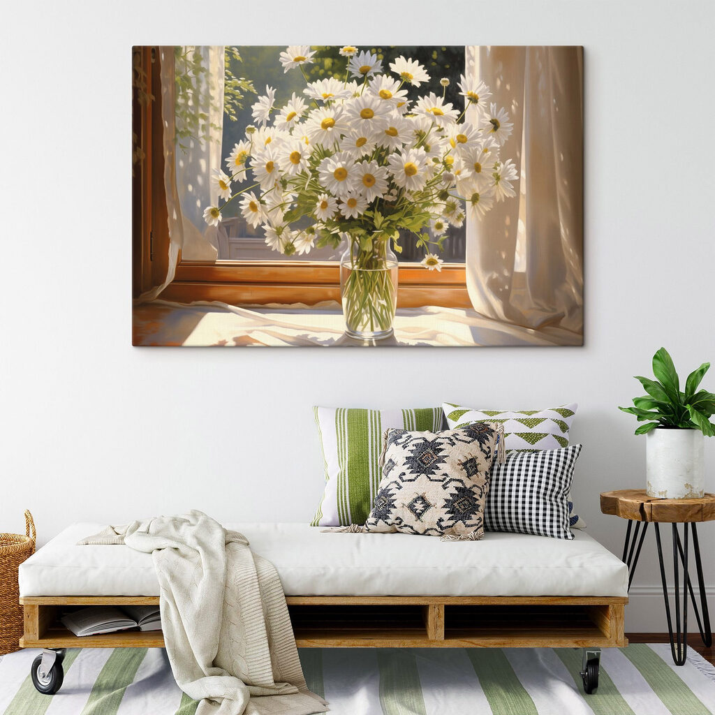 Bouquet of daisies in a glass vase Bouquet of daisies in a glass vase
