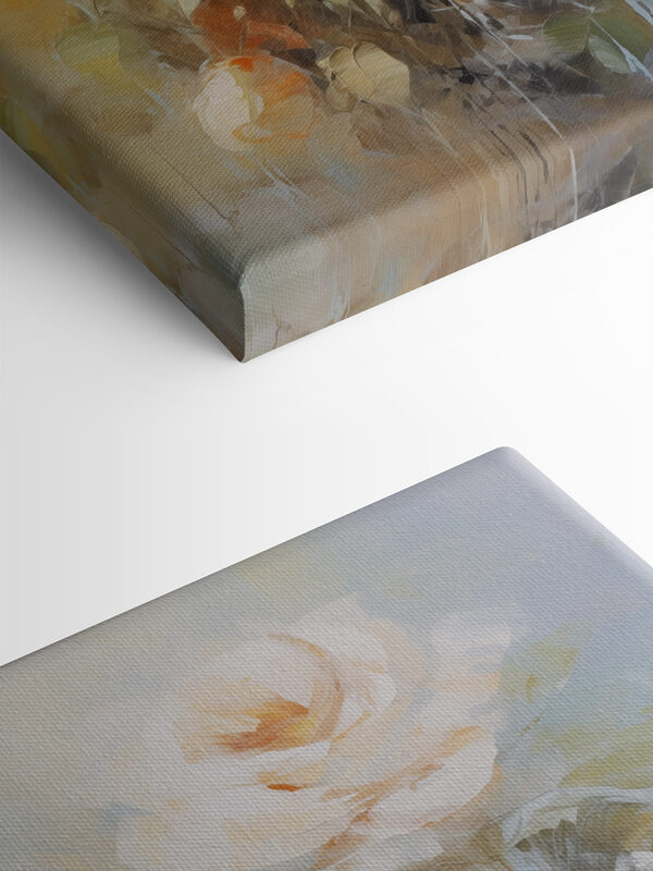 Painting of white roses Painting of white roses