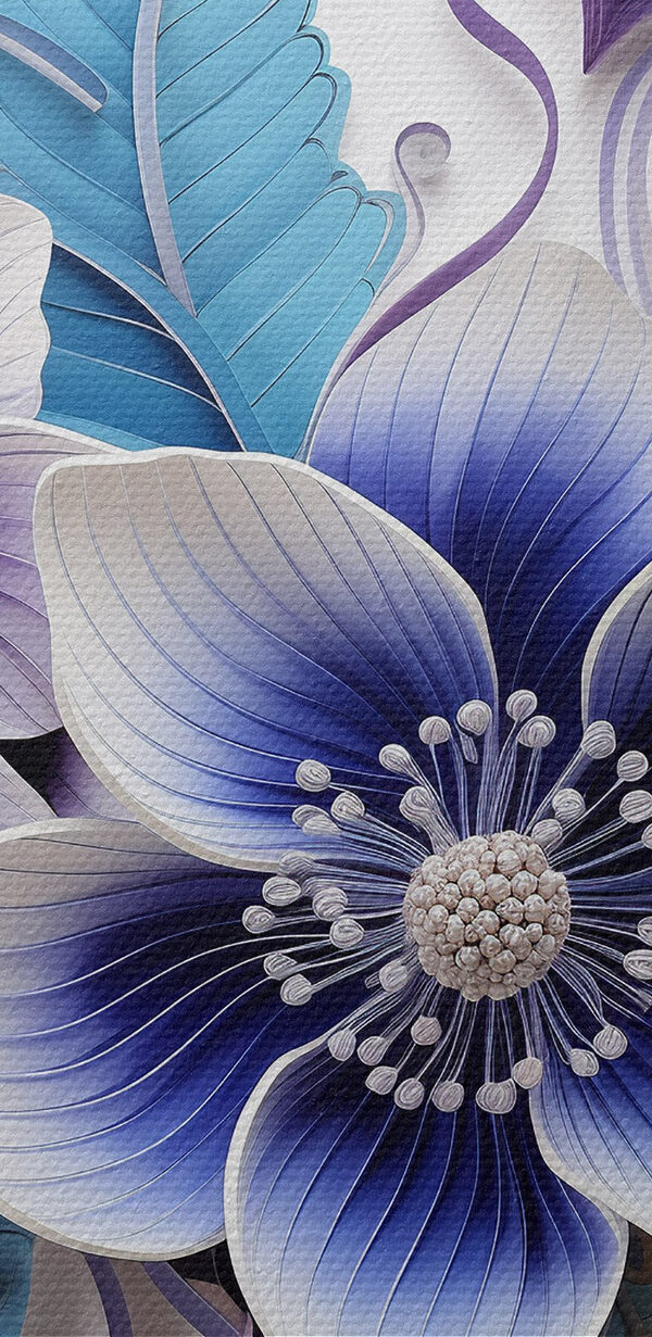 Blauwe en witte bloemen Blauwe en witte bloemen