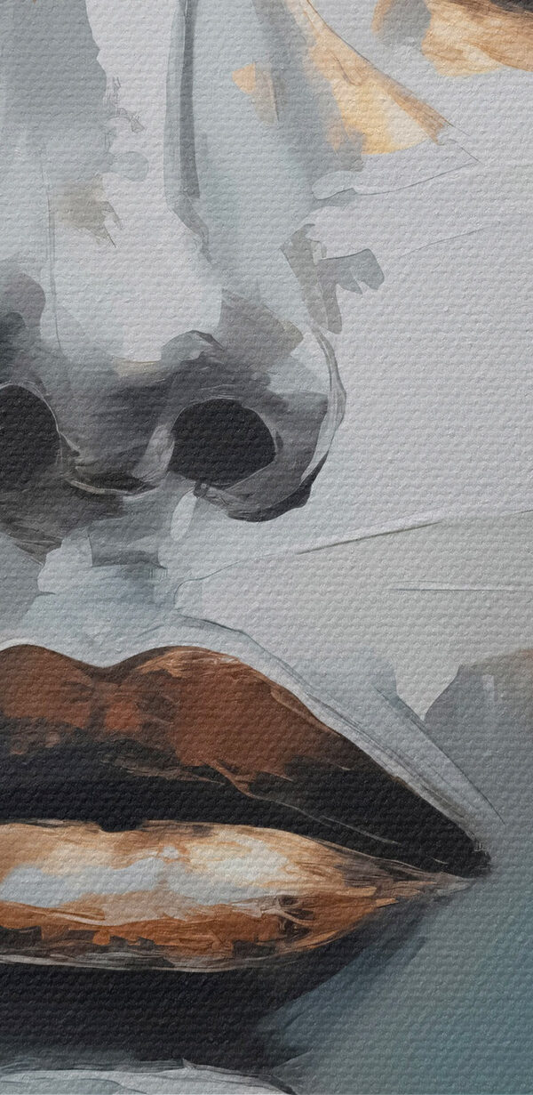 Painting of a woman's face