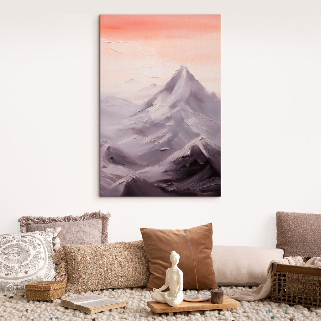 Mountain range with snow Mountain range with snow