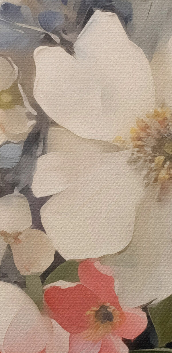 Schilderij van bloemen in een vaas Schilderij van bloemen in een vaas