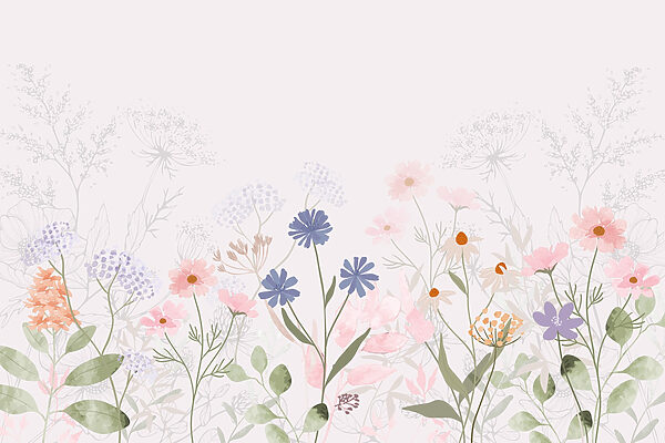 Delicate bloemen in zachte pasteltinten w03293p 600x400 - Delicate bloemen in zachte pasteltinten
