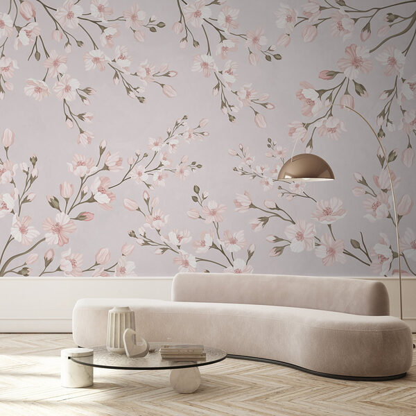 Bloemenpatroon op witte achtergrond Bloemenpatroon op witte achtergrond