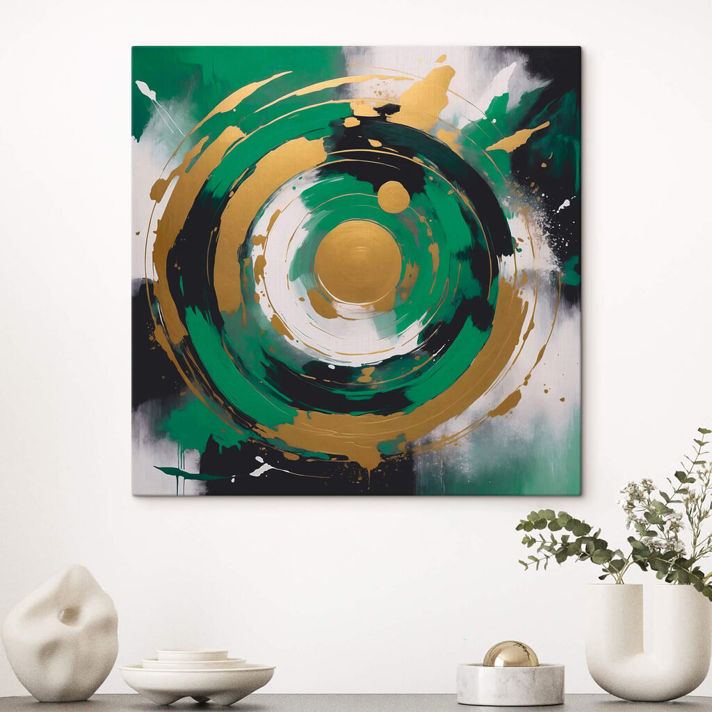 Dynamic circular patterns in vibrant hues Dynamic circular patterns in vibrant hues