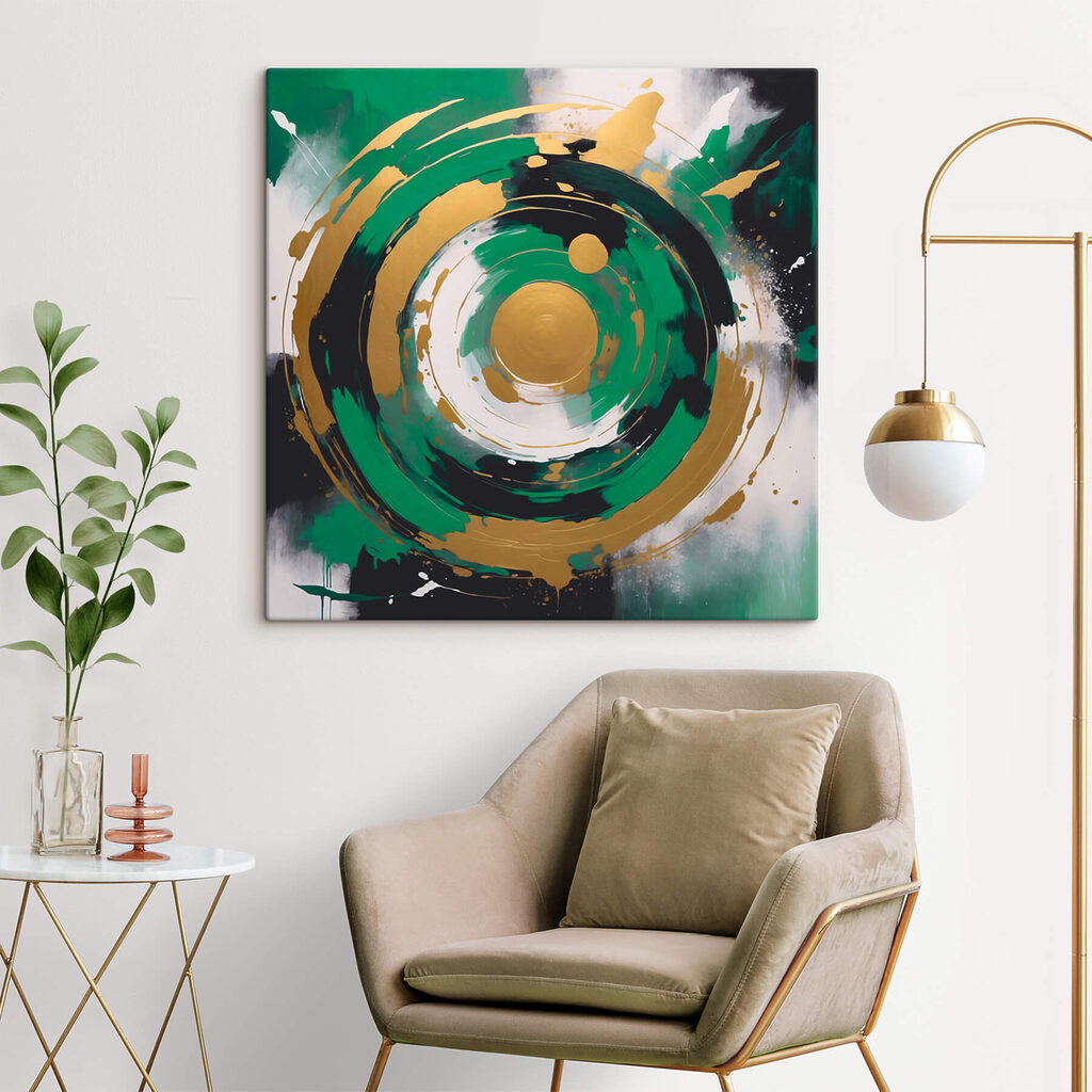 Dynamic circular patterns in vibrant hues Dynamic circular patterns in vibrant hues